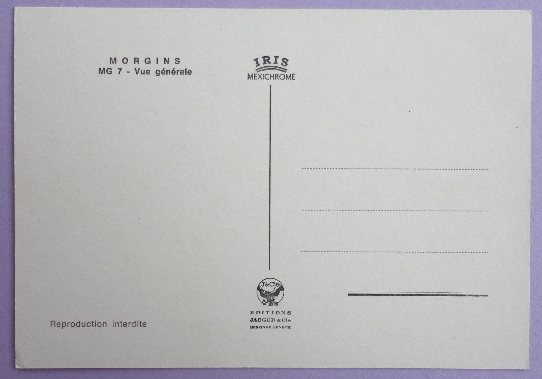 Cartoline postali: Morgins - Vue générale – Usato da Fétigny venduto da Billy2miny 1