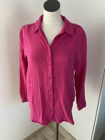Damen Bluse Street One pink Musselin/Baumwolle Gr. 38