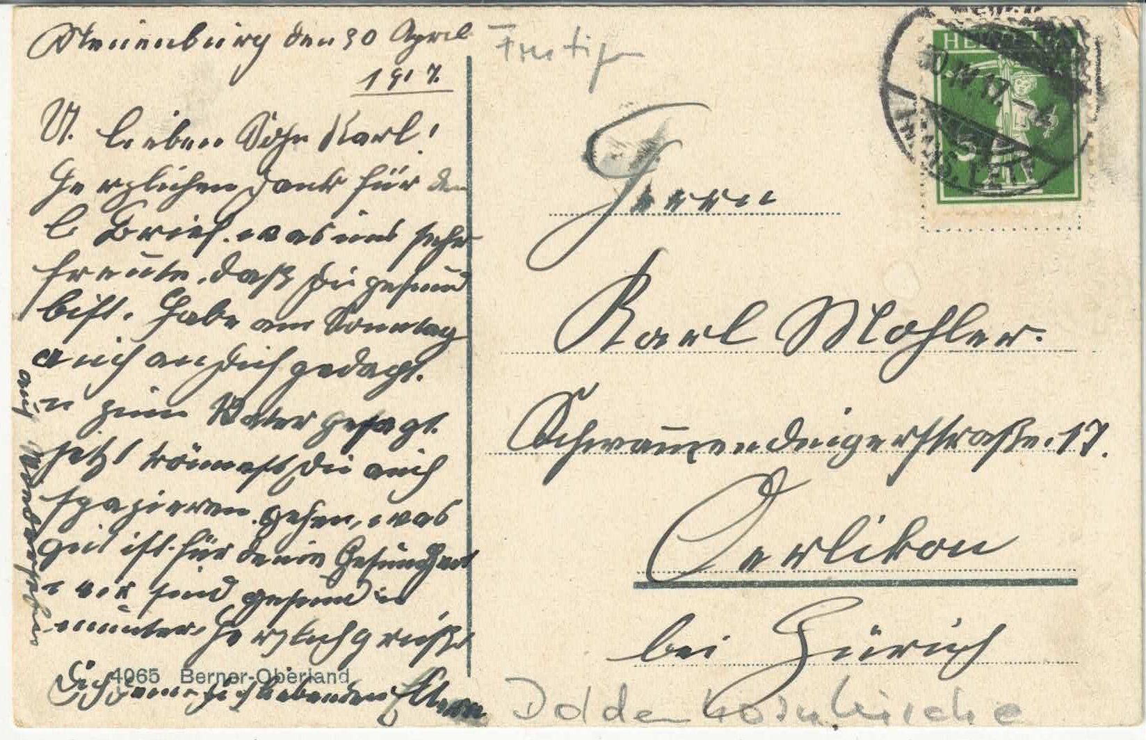 Cartes postales: Frutigen - Doldenhornkirche - Litho – D'occasion à Ettingen par Kartenplanet 1