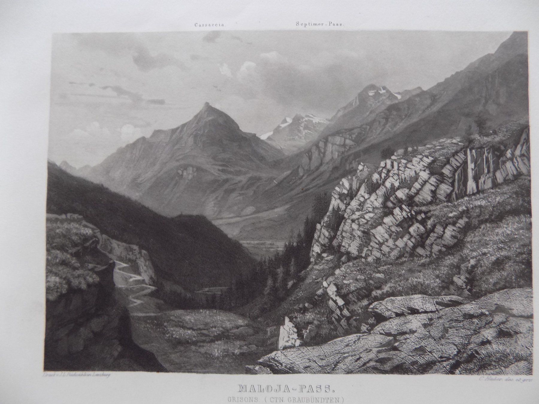 Gravures: Maloja - Pass – D'occasion à Risch par Rischli15 6