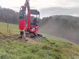 Erdbohrer und Kegelspalter mit Triebwerk