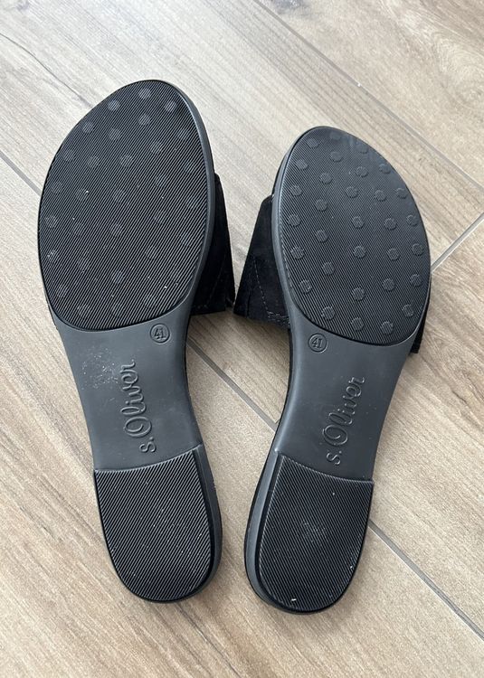 S.Oliver Damenschuhe: s.OLIVER Pantoletten, schwarz, Grösse 41, NEU!!! – Neu (gemäss Beschreibung) aus Laufen von Gwitterchischte 1