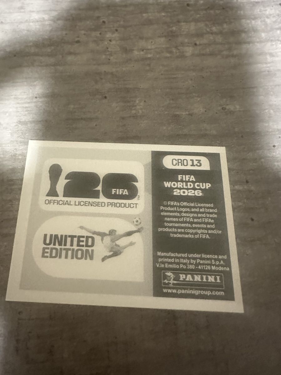 Panini Sammelbilder & Trading cards: CRO 13 , FIFA WORLD CUP 2026 PANINI  – Neu (gemäss Beschreibung) aus Frauenfeld von 1PegPeg1 1