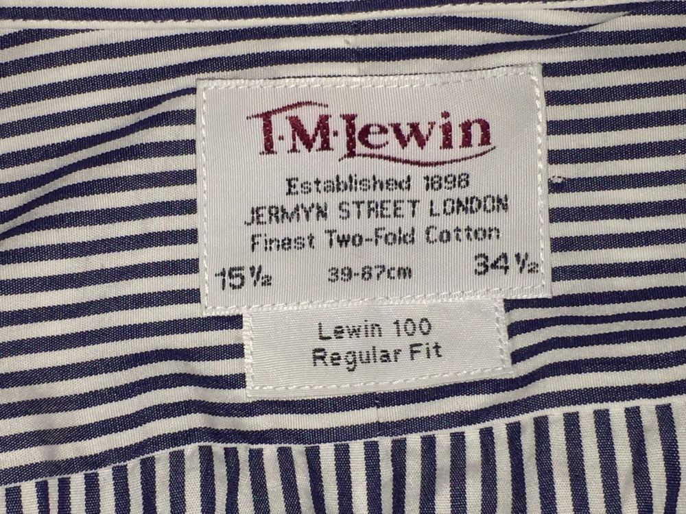 Camicie: Chemise à manchettes/Manchettknopfen Hemd T.M.LEWIN 39 (M).. – Usato da Cossonay-ville venduto da Super-Price-Quality 8