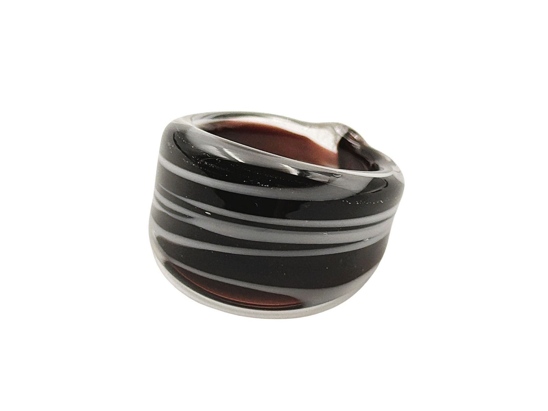 Murano Anelli: Ring Murano Glas G 53 Breite 16mm – Nuovo e nell'imballaggio originale da Oberkulm venduto da Murano-Schmuck 1