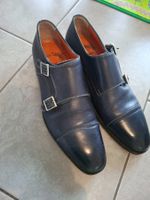 Santoni Schuhe 41.5 Handgemacht Chaussures Double Monk wNeu