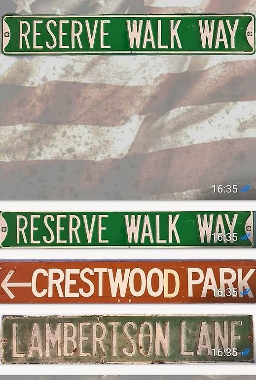 Insegne: Panneaux de rues US – Usato da La Rippe venduto da Zippette