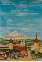 LUZERN REUSSBRUECKE 1980 Original Plakat
