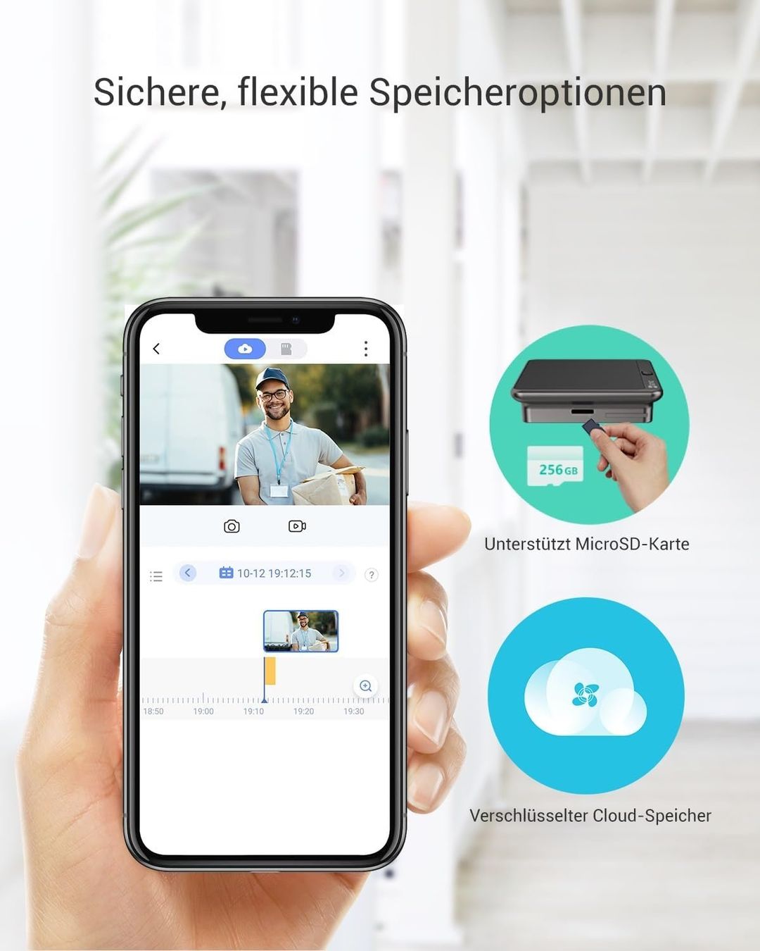 Sistemi d'allarme: WLAN Türklingel mit 166° Weitwinkel und PIR-Sensor – Nuovo e nell'imballaggio originale da Nuglar venduto da SaleRitter 6