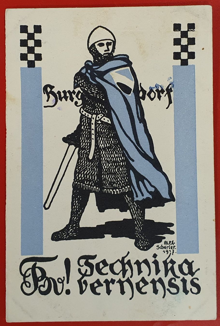 Cartoline postali: Studentenverbindung Technika Burgdorf 1918 – Usato da Kreuzlingen venduto da Rschweiz1