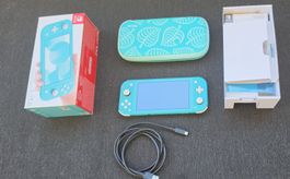 Nintendo Switch Lite Türkis Set – Inkl. OVP, Schutzhülle
