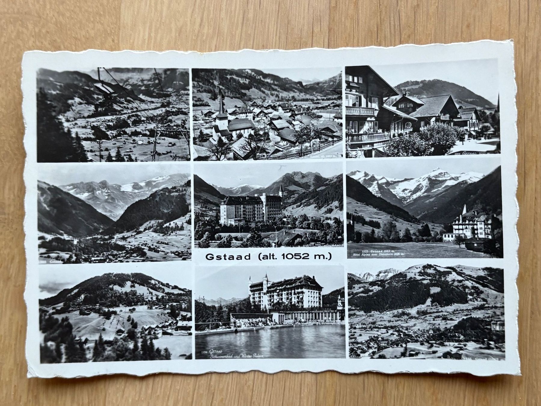Cartoline postali: 4 Postkarten vom Berner Oberland, von 1948-1958 – Usato da Biel/Bienne venduto da TomBaBi 2