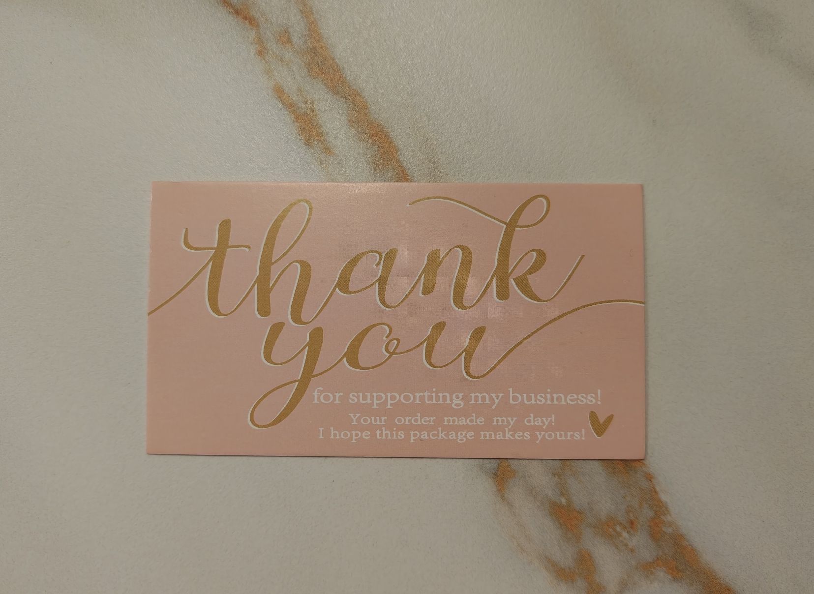 Cartoline: Dankeskarten Set, Rosa/Gold, Neu – Nuovo e nell'imballaggio originale da Rütihof venduto da iva_2yts