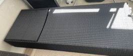 Rattan Liege verstellbar schwarz guter Zustand