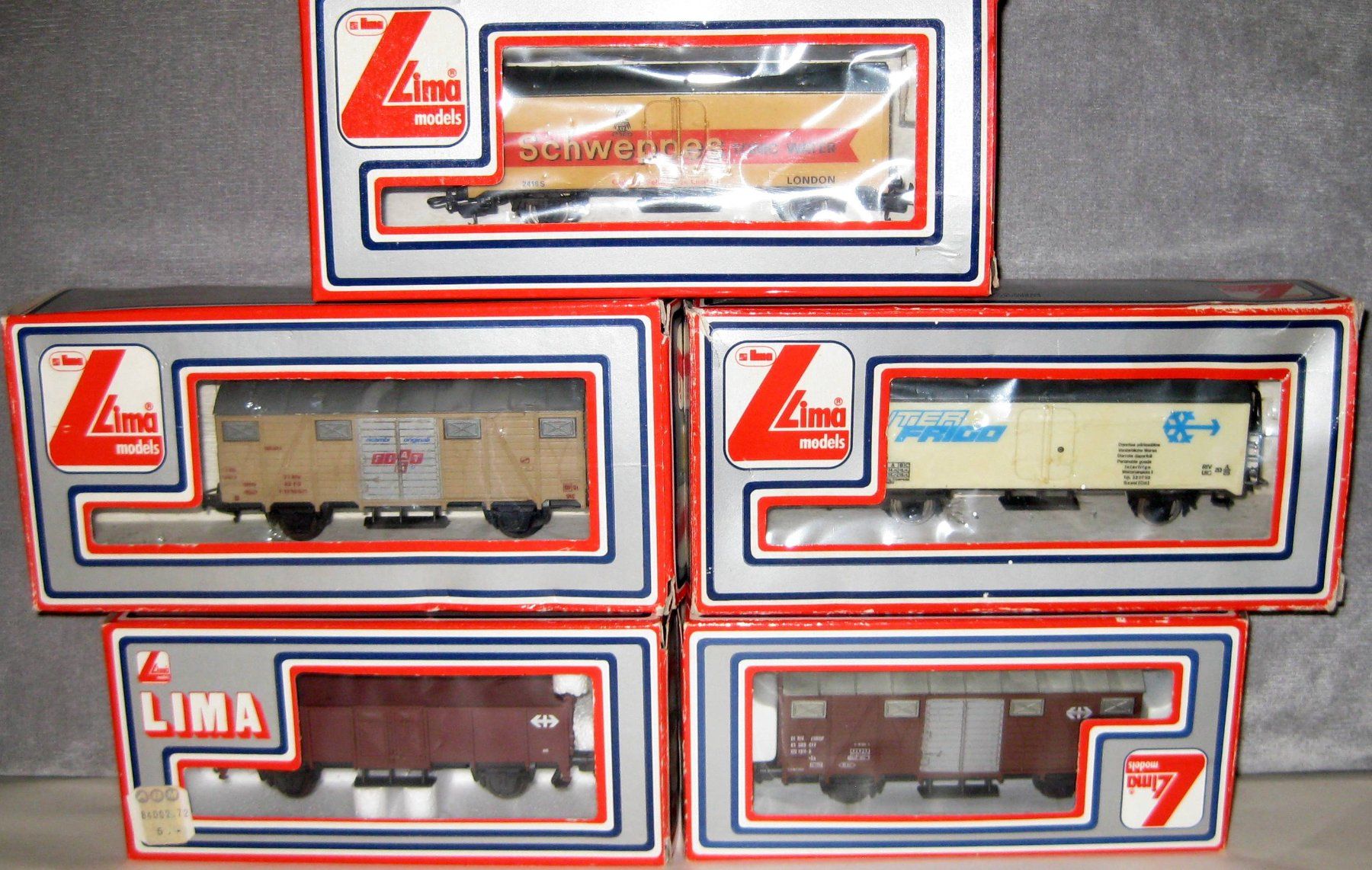 Lima Modellini di ferrovie: Lima-Konvolut 5x, SBB / FS Güterwagen, DC, OVP – Nuovo (secondo la descrizione) da Yverdon les Bains venduto da f751m