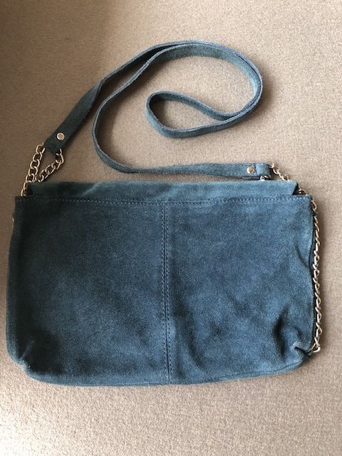 Zara Borse da donna: Umhänge Tasche petrol – Usato da Bennau venduto da Fury3 3