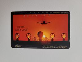 Telefonkarte Japan "Flugzeug"