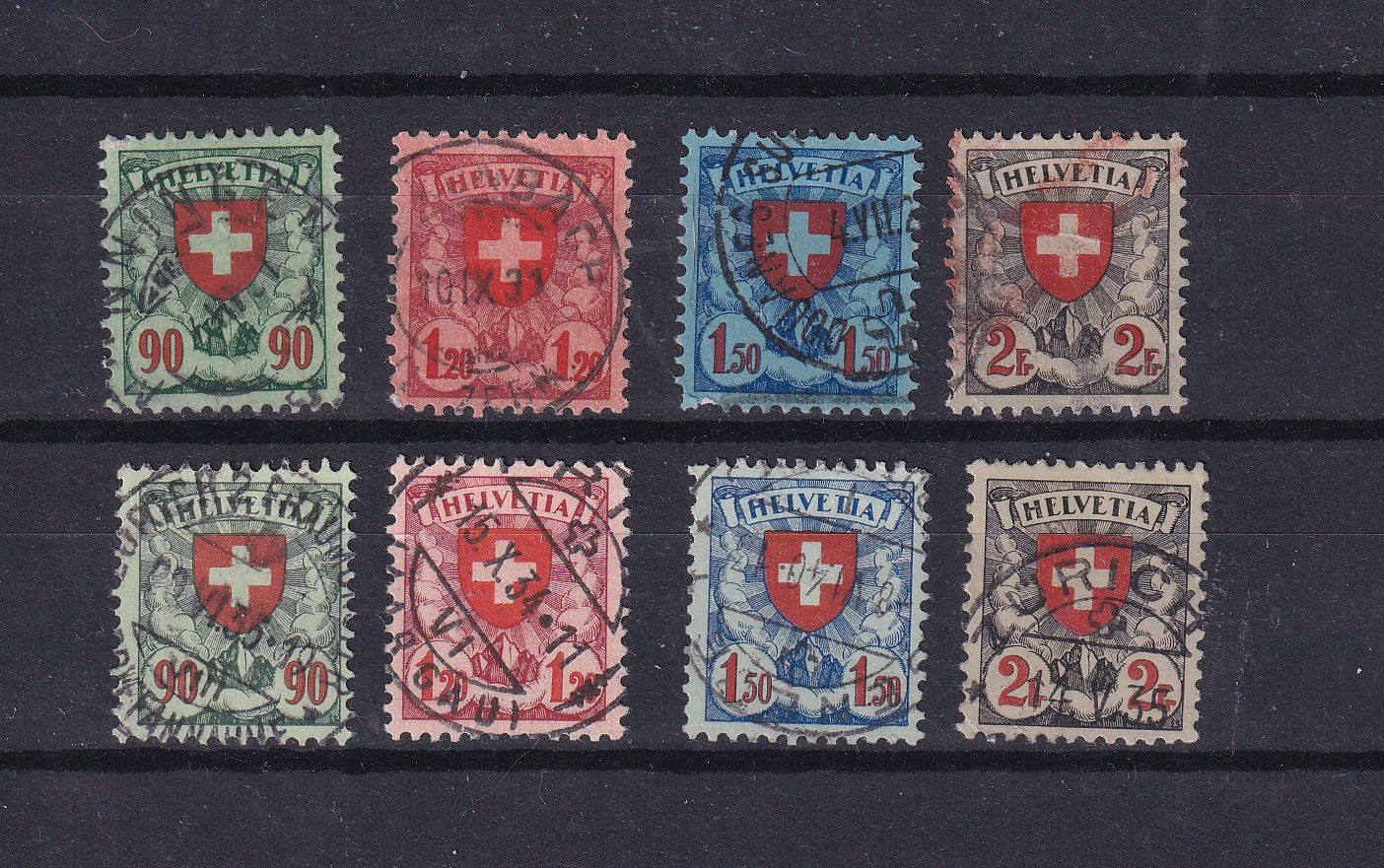 Tutti i francobolli: 1919/24 Oblitérés CATALOGUE SBK – Usato da Nyon venduto da an54 1