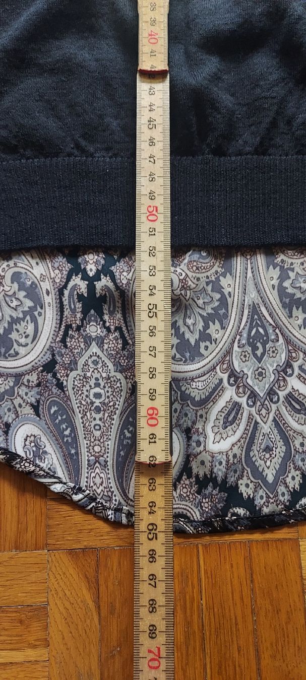 Camicette: Damenpullover schwarz Paisleymuster Grösse S – Usato da Winterthur venduto da ann_7lxx 5