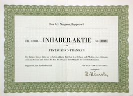 Bau AG Neugasse, Rapperswil - 1958