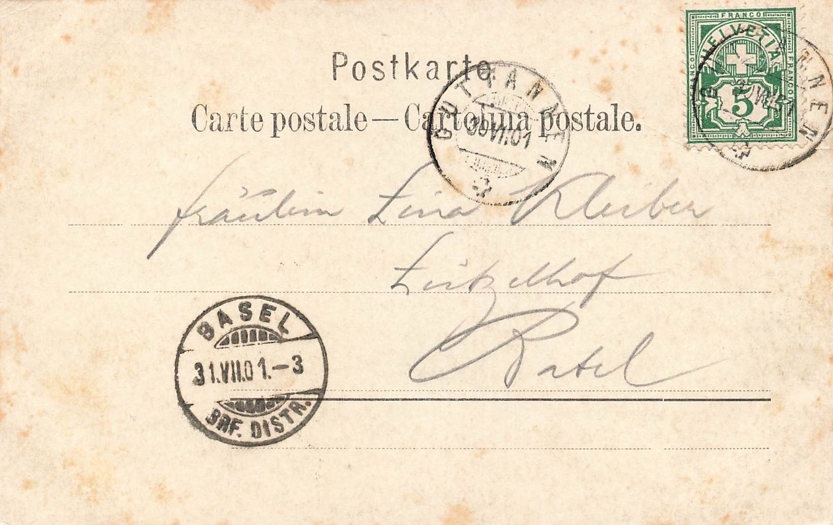 Cartoline postali: Guttannen – Usato da Biasca venduto da Blenio71 1