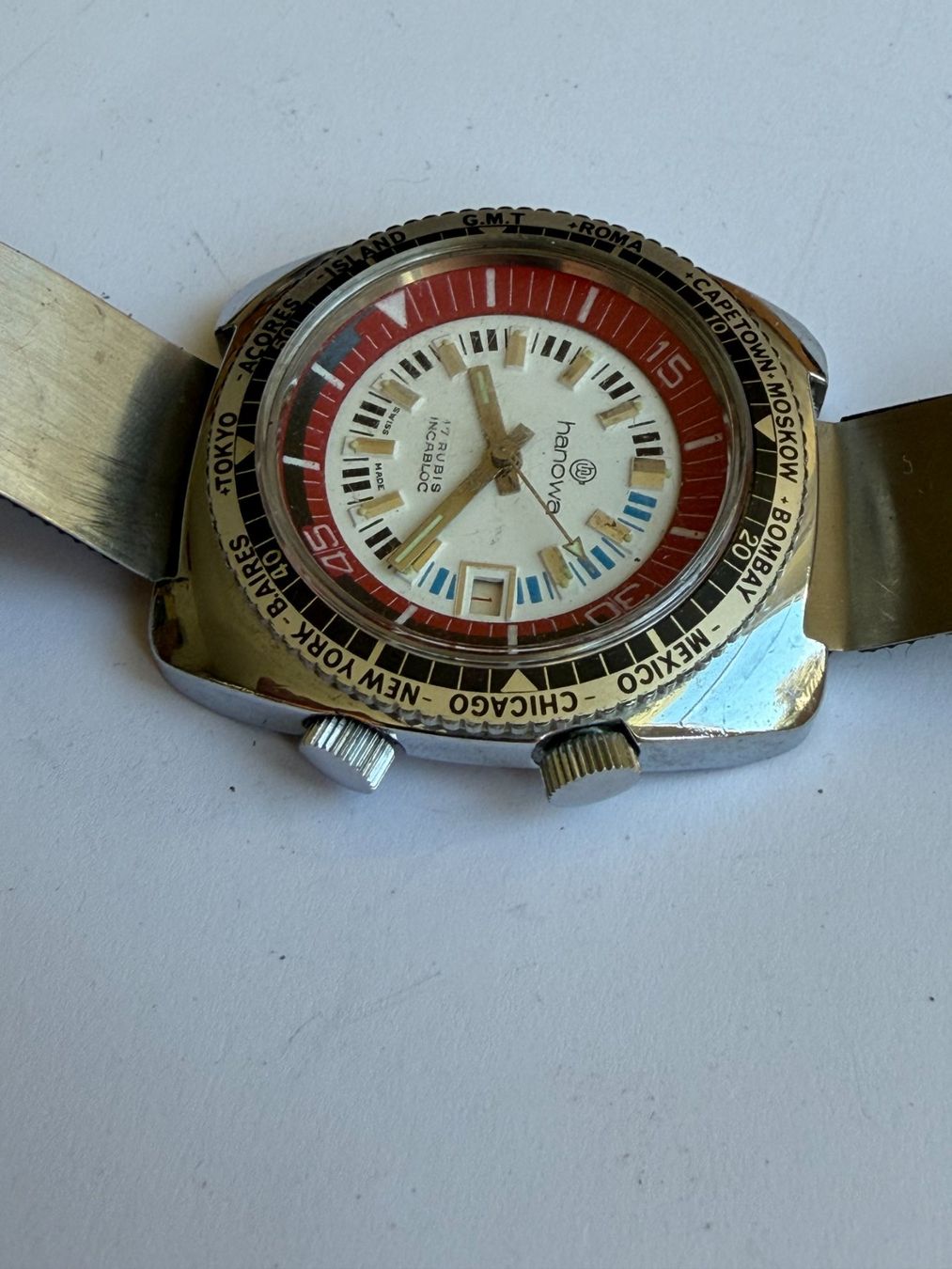 Hanowa Orologi: Hanowa Handaufzug – Usato da Worblaufen venduto da chronyves 3