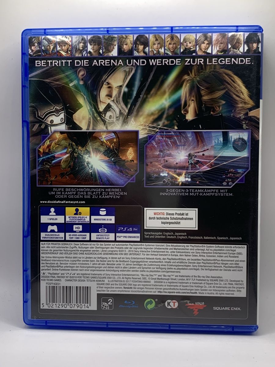 Sony Giochi: Dissidia Final Fantasy NT - PS4 – Usato da Ostermundigen venduto da RG-Collector 1