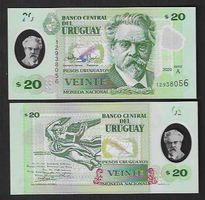 Uruguay  20  Uruguayos  2020  POLMER  Bankfrisch