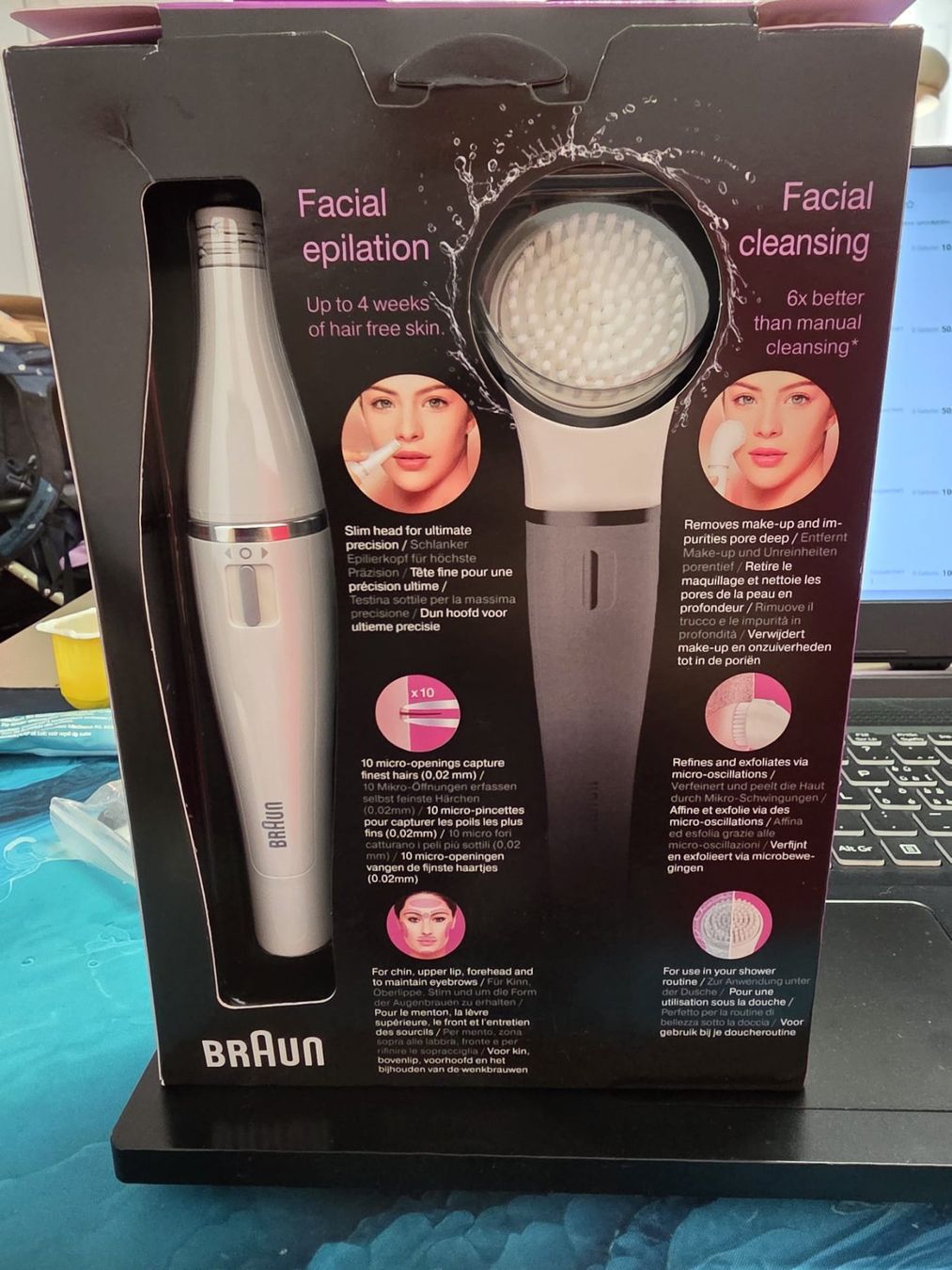 Braun Epiliergeräte: Braun Face Spa  Mini Epilator + Cleansing brush – Neu und originalverpackt aus Wikon von Speedy_li 1