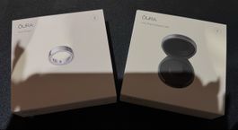 Oura Ring 4, silber, Grösse 8 (inkl. neuem Ladecase)