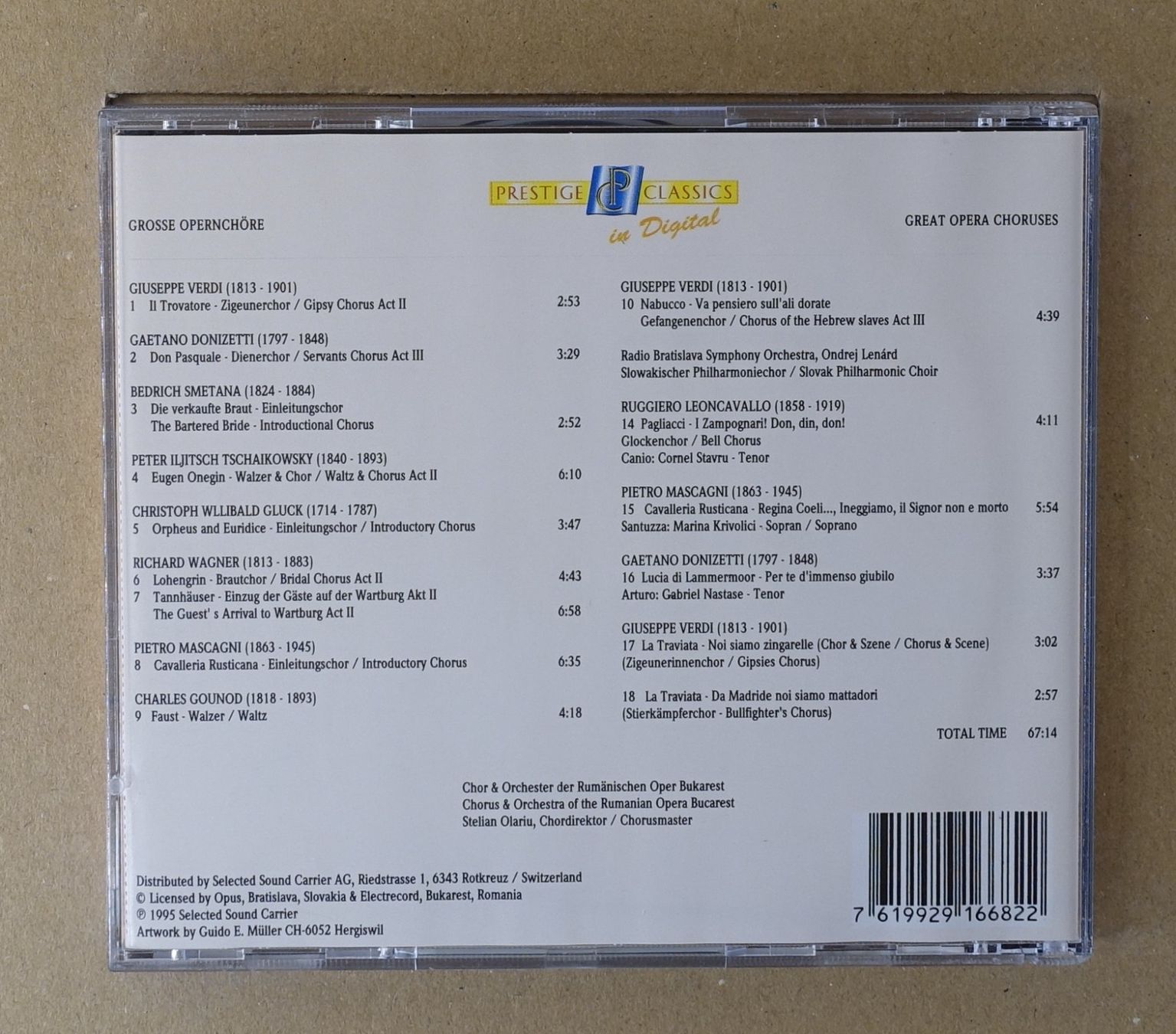 CDs: Great Opera Choruses - F30 – D'occasion à Sessa par fraenklishop 1