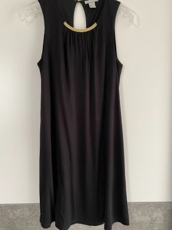 Schickes, Sommer-Kleid mit goldenem Detail,Gr.XS/S