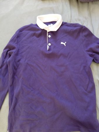 Polo Puma manches longues violet taille 164 cm
