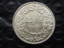 2 Fr. 1946  Unz. / Stgl.