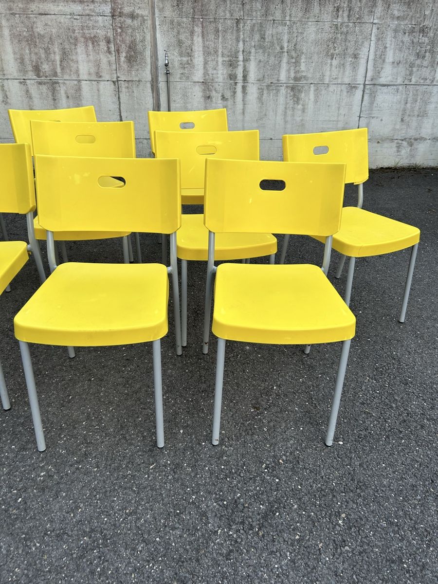 Ikea Sedie: Lot de 10 chaises IKEA jaune vintage – Usato da Thierrens venduto da Bigla 3