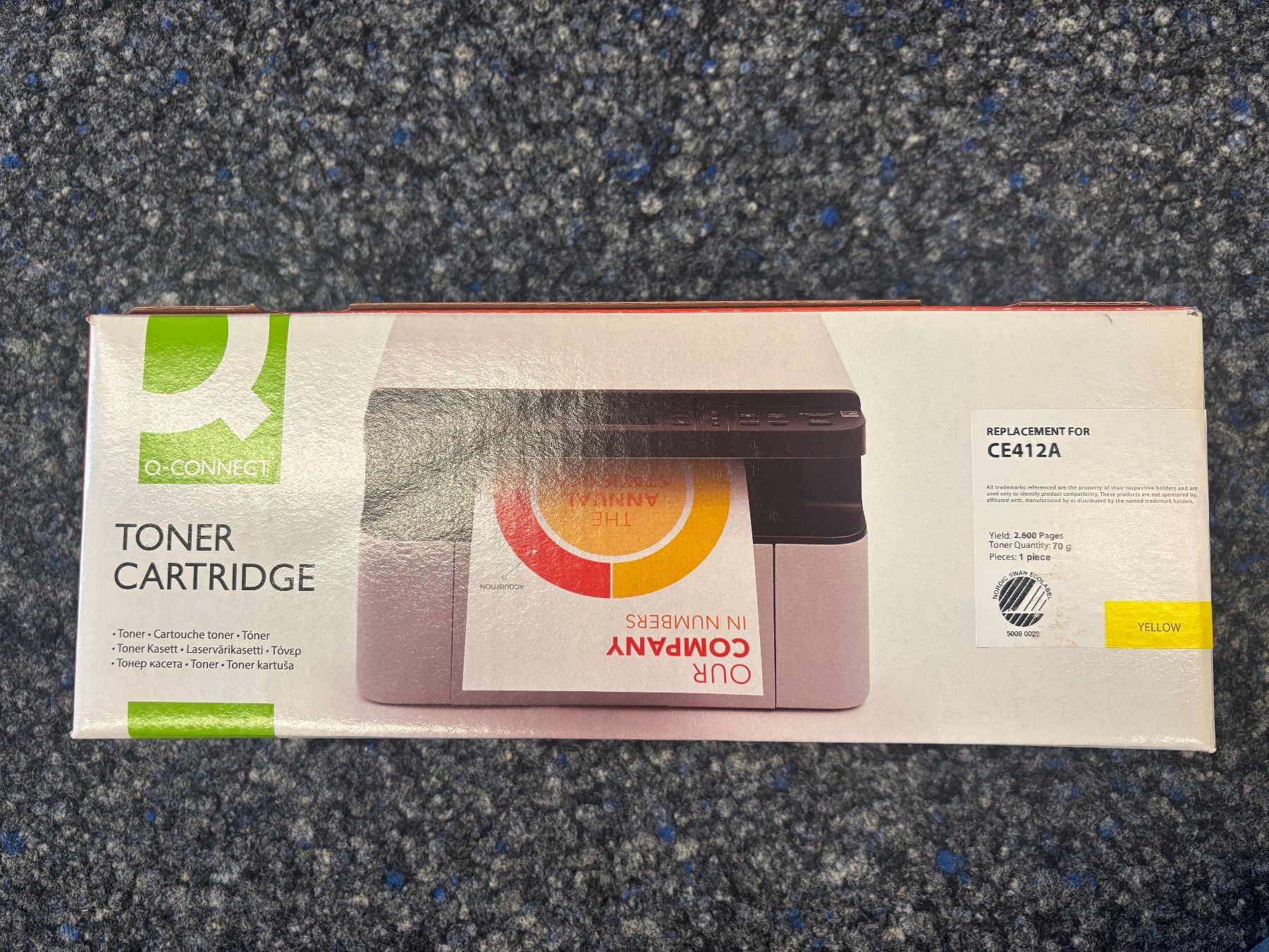 Cartucce per stampanti & toner: Q-Connect Toner CE412A yellow neu – Nuovo e nell'imballaggio originale da Aarau venduto da ric_j2fq
