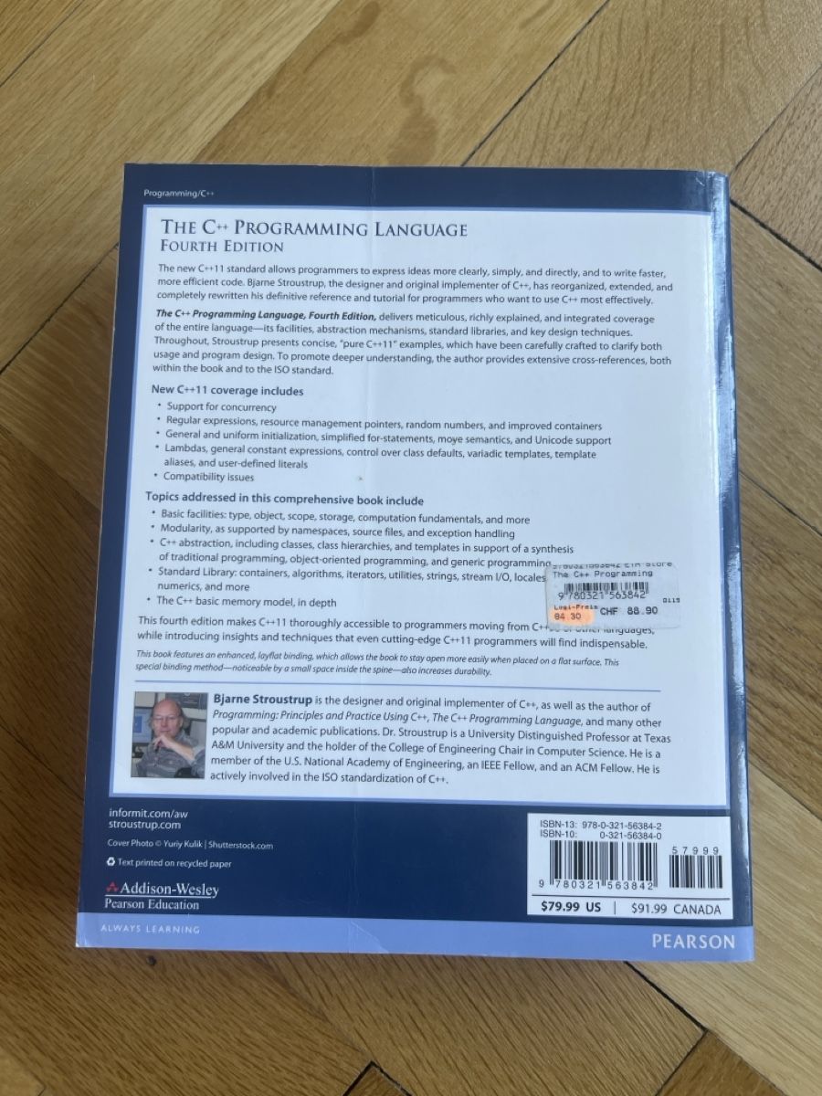 Bücher: Buch C++ Programming Language 4. Auflage neu – Gebraucht aus Zürich von mdeven_14171170 1
