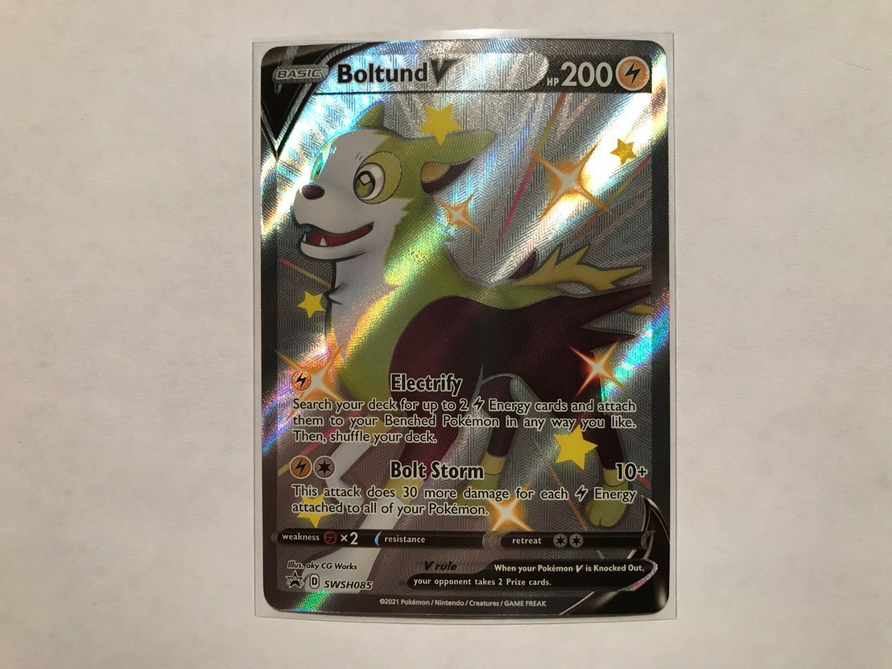 Pokémon Carte collezionabili: Boltund V Shiny Promo EN – Nuovo (secondo la descrizione) da Hagendorn venduto da Pokecollectorch