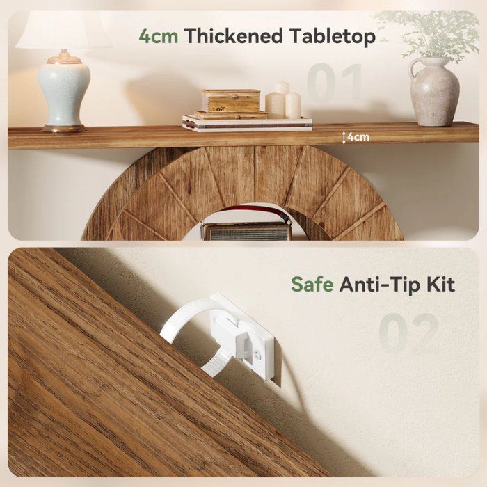 Tavoli: Konsolentisch 105cm Runddesign 3 Ebenen – Nuovo e nell'imballaggio originale da Gretzenbach venduto da Genfi-Shop 8