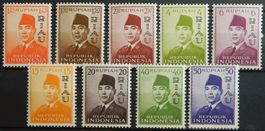 Indonesien RIAU Kat. 33-41 ** 1960 Kat. 30 Euro