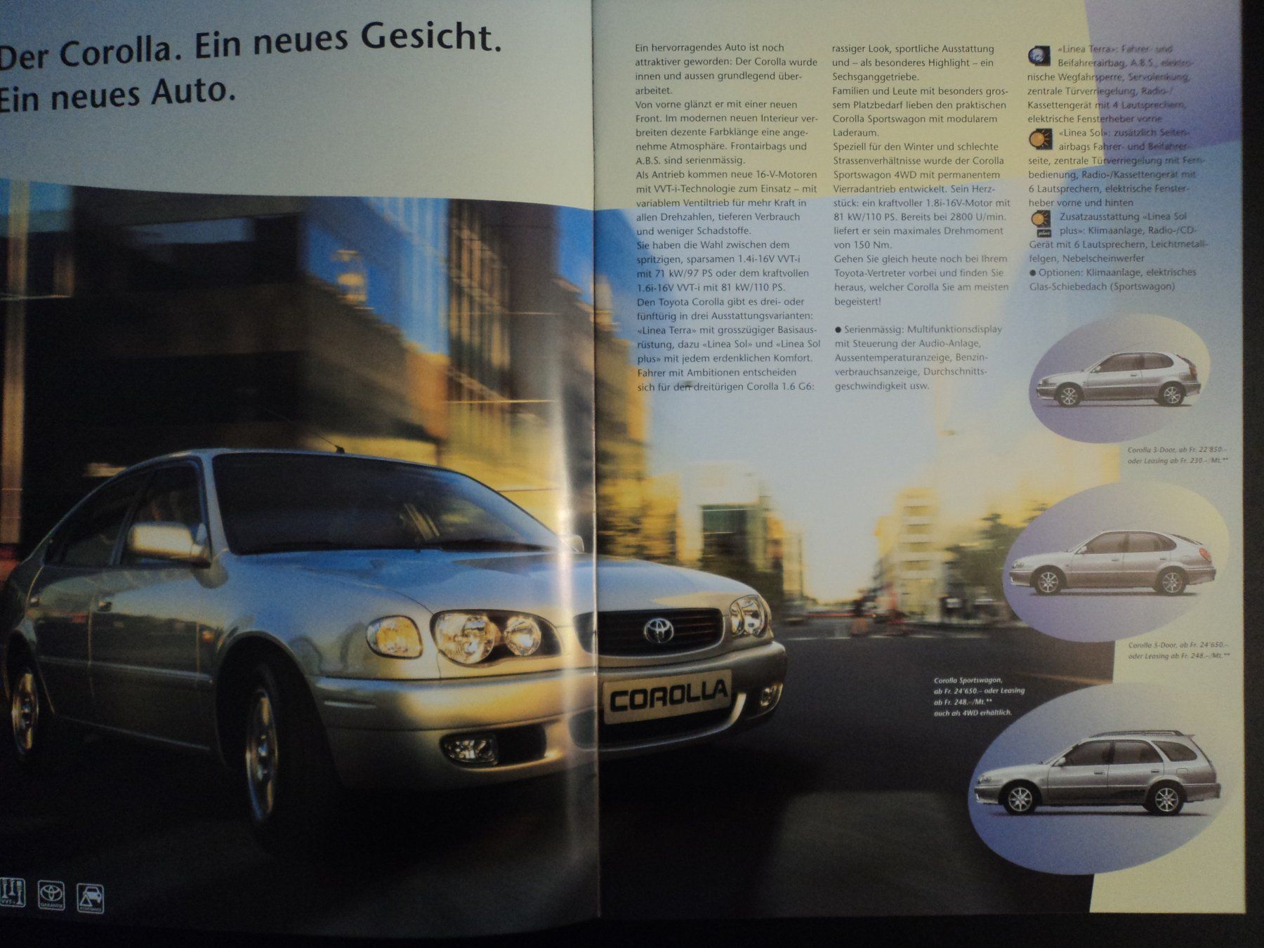 Toyota Documenti: Prospekt Toyota Programm 200 MR2 Celica Corolla Yaris Hilux – Usato da Schwarzenburg venduto da modelCARama 3