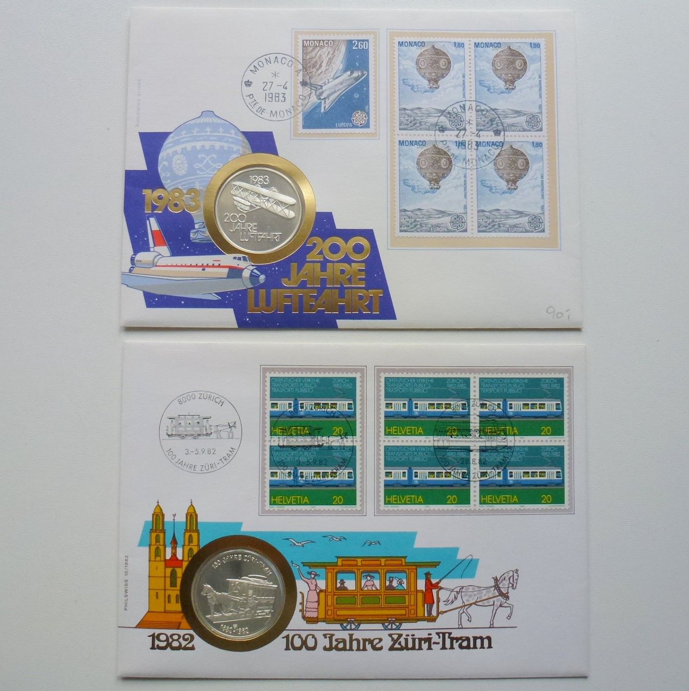 Alle Münzen: SILBER ++ 5 Stück Silber Numisbriefe 1982 – Gebraucht aus Walkringen von Casablanca777 4