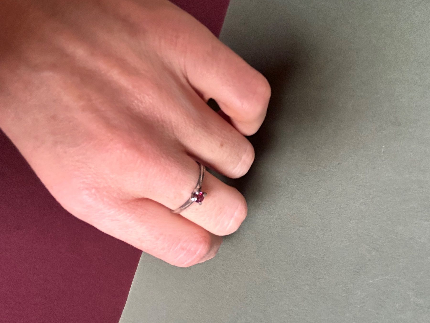 Anelli: Silberring RUBINROT (57/18) – Usato da Dittingen venduto da Bellevista 3