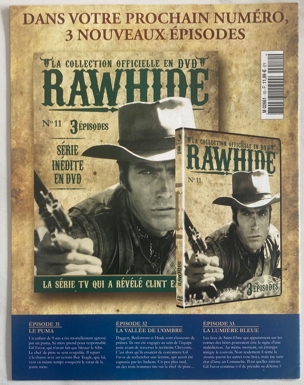 Tutti i DVDs: CLINT EASTWOOD - RAWHIDE N°10 – Usato da Poliez-Pittet venduto da Newtown-Records 2