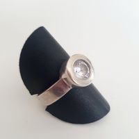 Silberring 925 mit Zirkonia Gr. 18.2mm Zeitlos