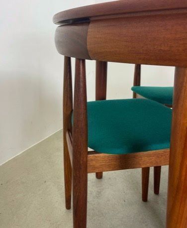 Tische: Hans Olsen Roundette Tischset Rojle 50s – Gebraucht aus Basel von MidMod20C 5