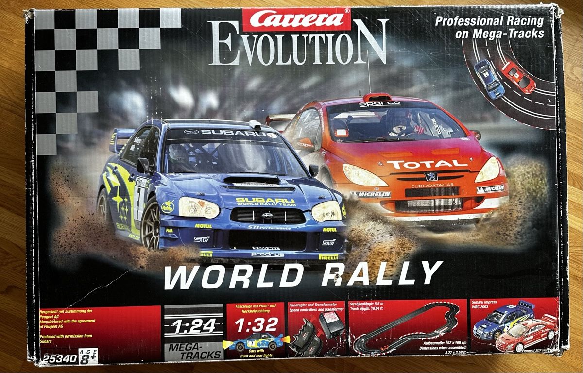 Carrera Rennbahnen: Carrera Evolution World Rally 25340 Rennbahn Set gebraucht – Gebraucht aus Gommiswald von S-Racer-S