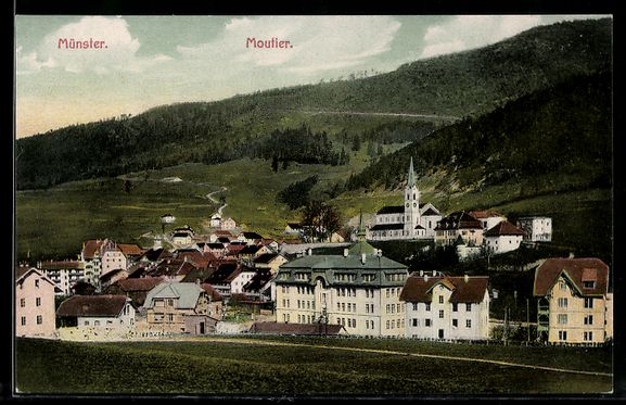 Cartes postales: AK Moutier, Panorama – D'occasion à Berlin par bartko-reher