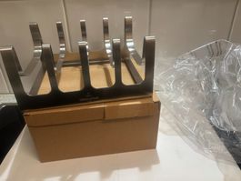 Villeroy & Boch Braten-/ Rippchenhalter, Edelstahl, Neu!<