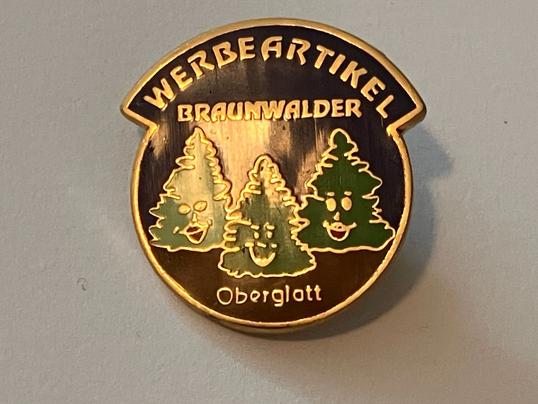 Plaketten & Abzeichen: 1 Pin Werbeartikel Braunwalder Oberglatt – Gebraucht aus Basel von djwwpp